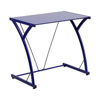 Escritorio de vidrio Berlín Azul
