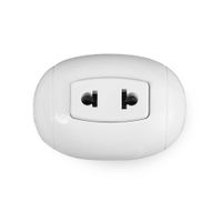 Tomacorriente Simple Universal 16A Blanco