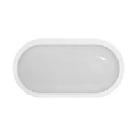 Aplique LED Tortuga ovalado Blanco 20W Luz Cálida