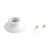 Soporte Canopla Blanco 1""