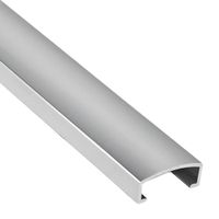 Listelo decorado Curvo 20mm Aluminio Brillo