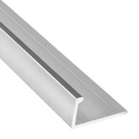 Listelo decorado Borde L 12.5mm Aluminio Mate