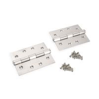 Bisagra Acero Inoxidable 4""x3"" x 2.5mm x2 unidades