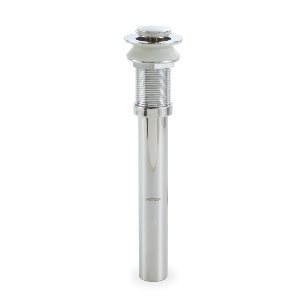 Desagüe push cromado de 1 1/4x10"" sin rebose