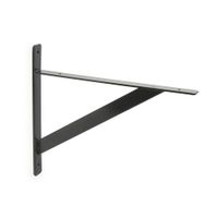 Soporte de repisa Reforzado 30cm Negro