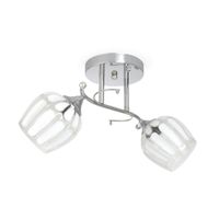 Lámpara Adosable Orange Azafrán 2 Luces E27 Cromo
