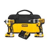 Taladro Percutor Dcd796 1/2"" + Atornillador de Impacto DCF 887 1/4"" 20V Dewalt