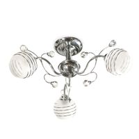 Lámpara Colgante Orange Ivania 3 Luces E27 Cromo