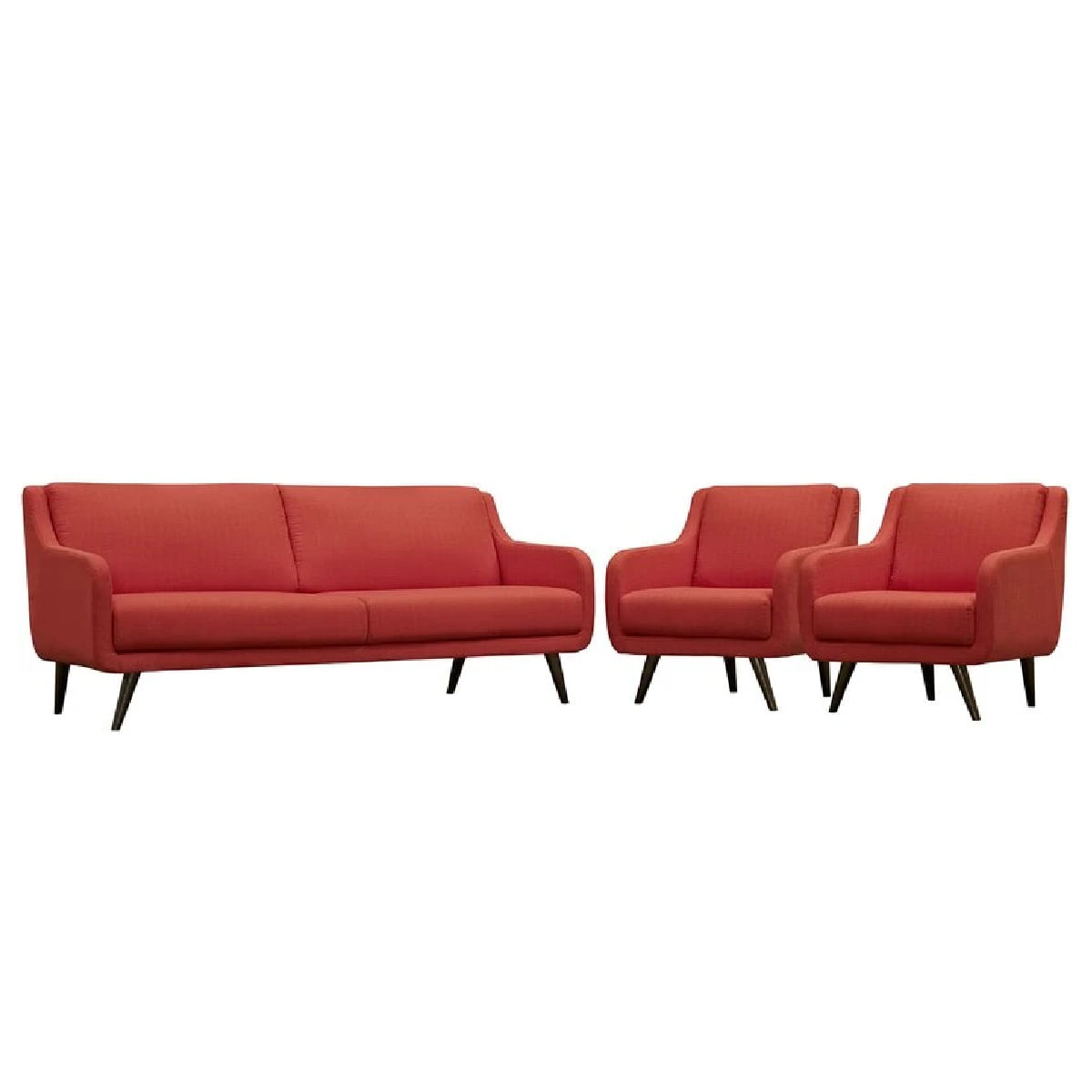 Juego de Sala Vintage 3 1 1 Loaiza Rojo