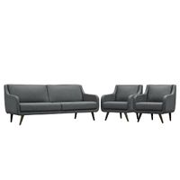 Juego de Sala Vintage 3 1 1 Loaiza Gris