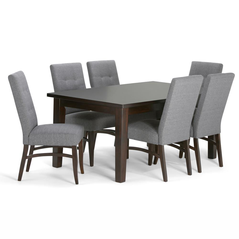 Juego de Comedor 6 Sillas Aster Gris