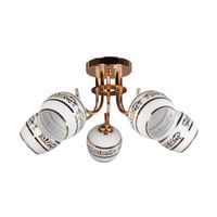Lámpara Colgante Orange Serena 5 Luces E27 Gold