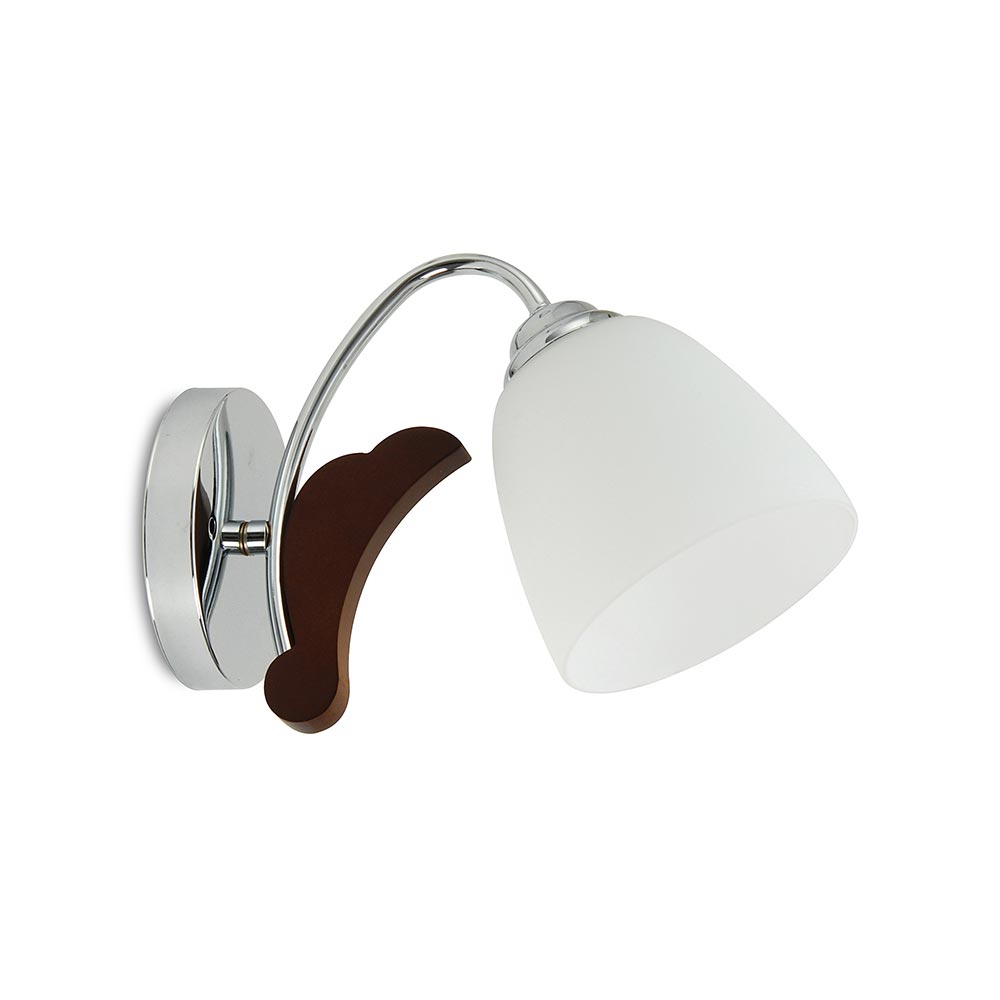 Aplique Concepción Plateado E27 1 Luz