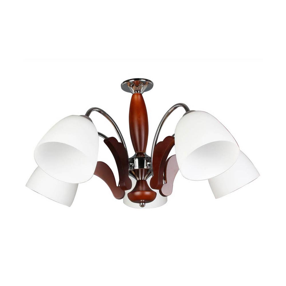 Lámpara Colgante Orange Concepción 5 Luces E27 Silver