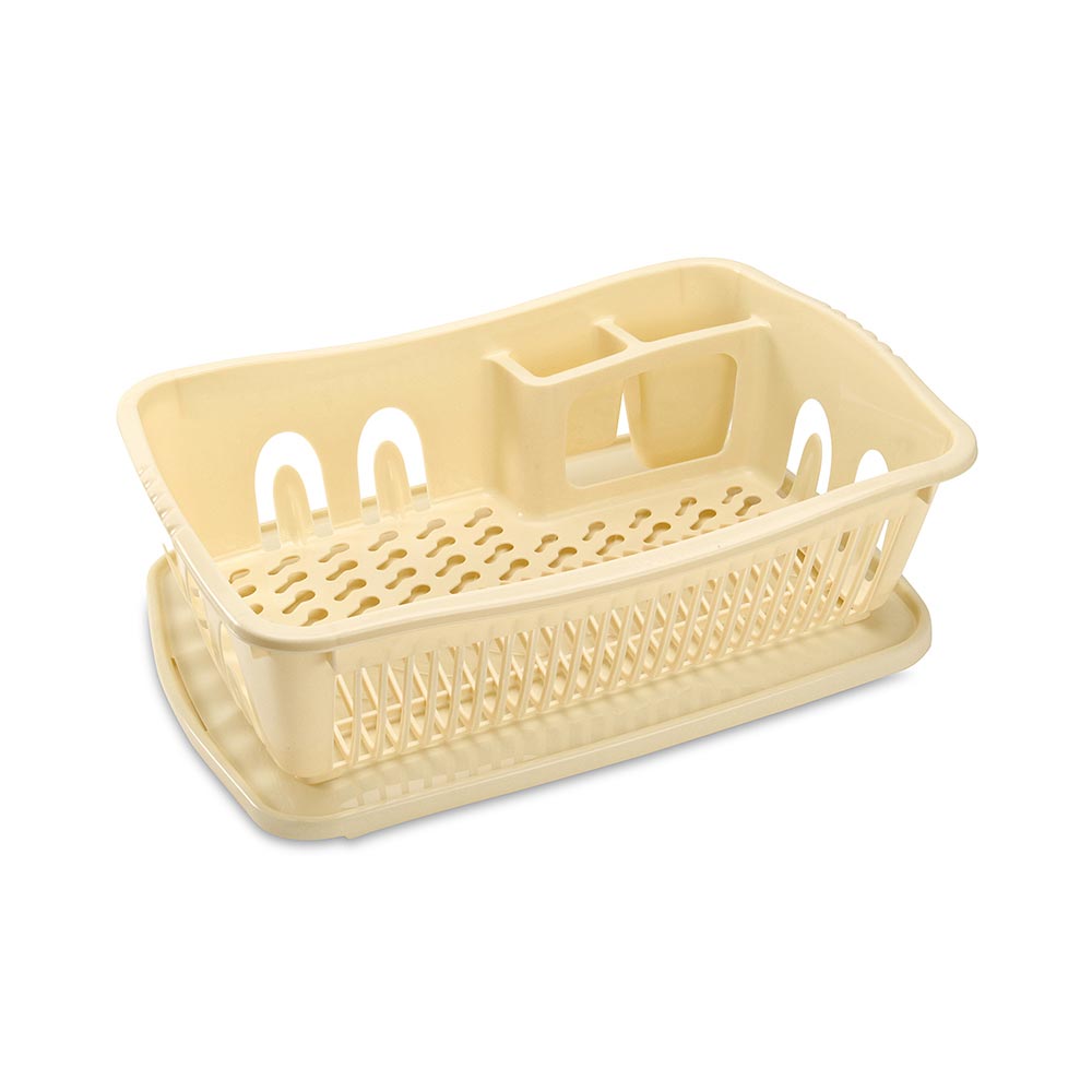 Escurridor plástico para 24 piezas crema