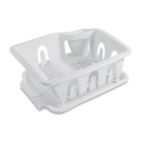 Escurridor plástico para 14 platos blanco