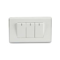 Interruptor Triple Blanco Deco