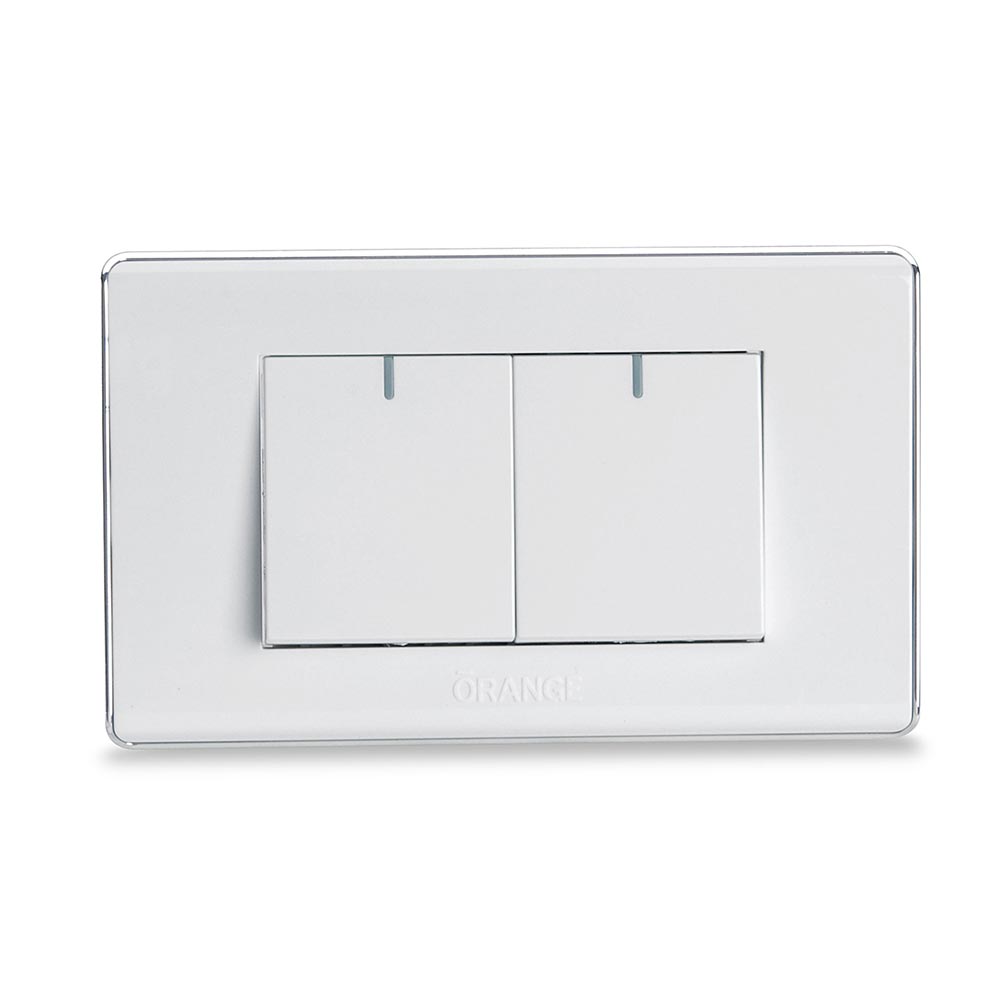 Interruptor Doble Blanco Deco