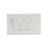 Interruptor Triple Blanco Classic