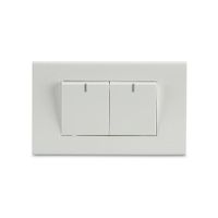 Conmutador Doble Blanco Classic