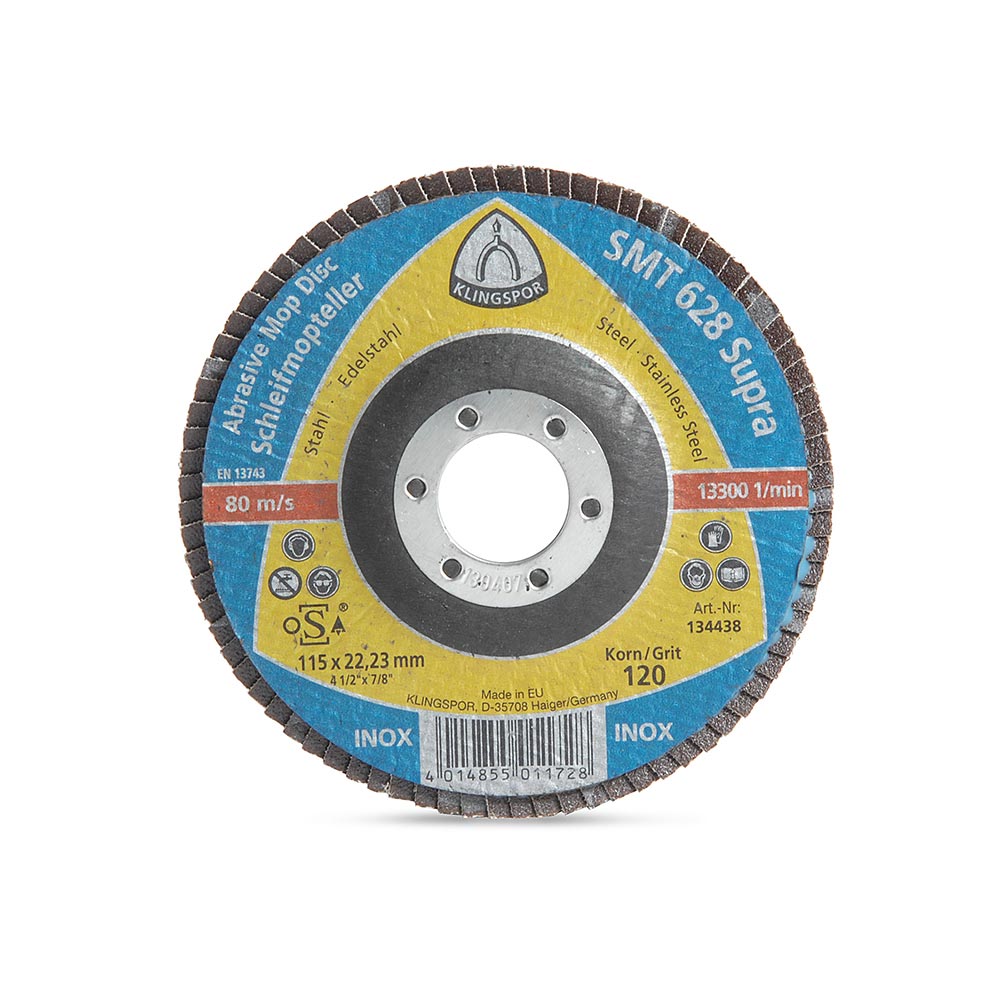 Disco Flap Plano Supra 4.5"" Grano 120
