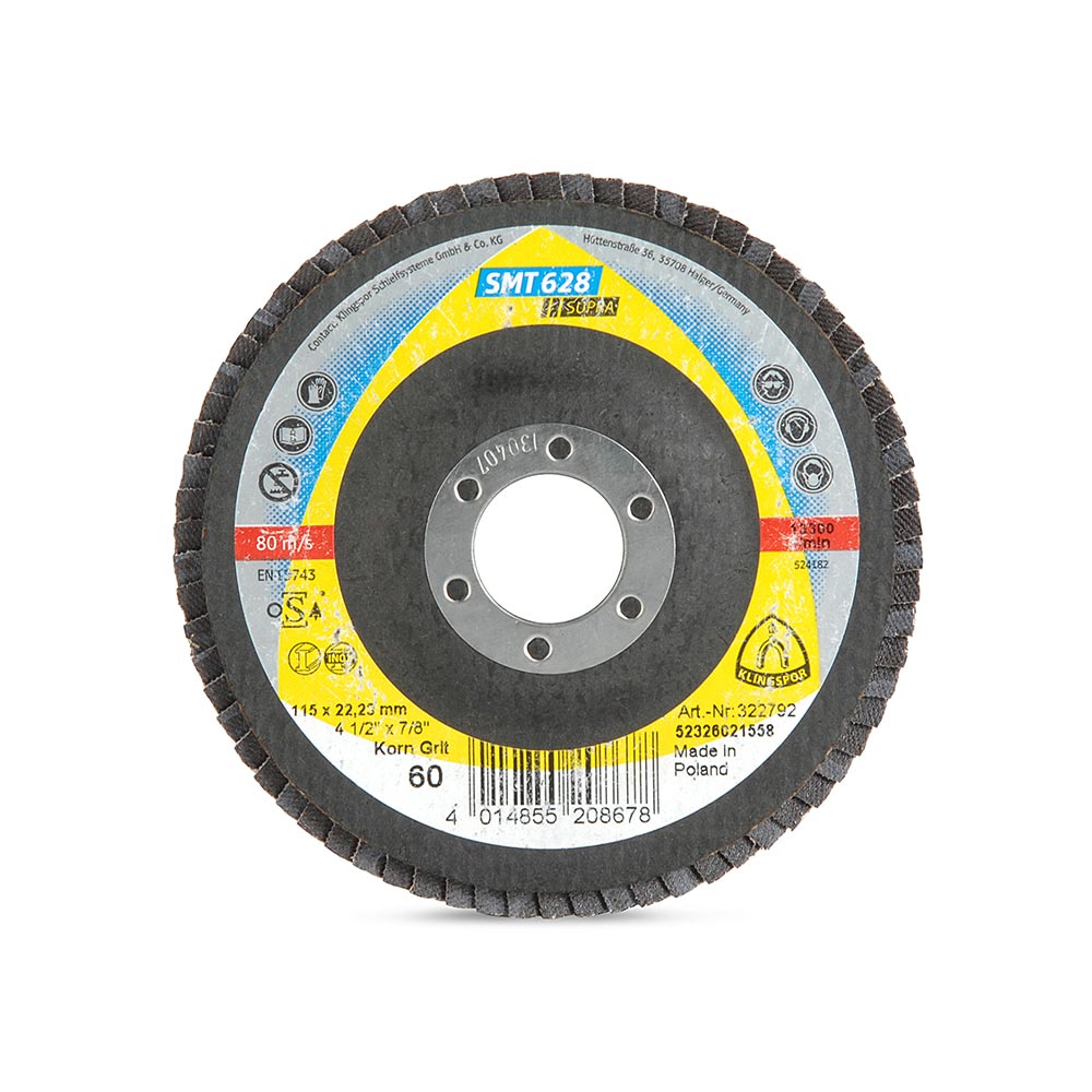 Disco Flap Plano Supra 4.5"" Grano 60