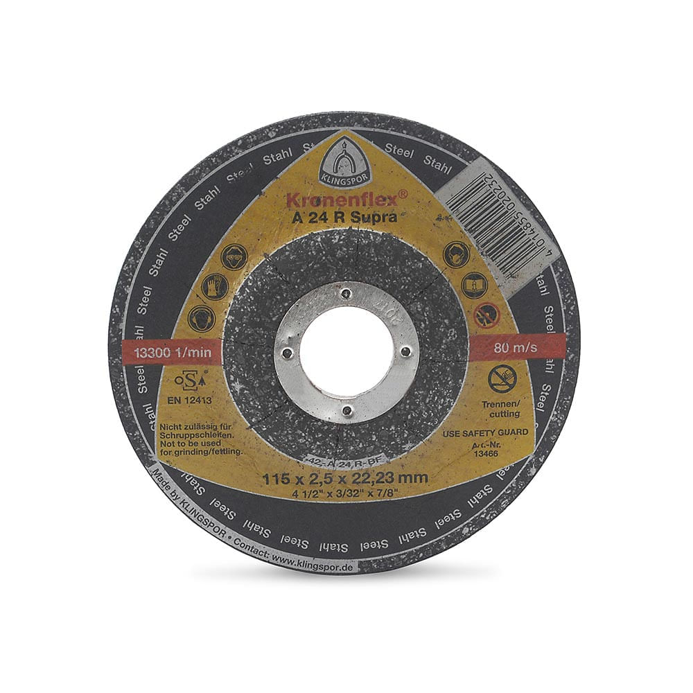 Disco de corte Acero Inoxidable A24R Supra de 4.5""
