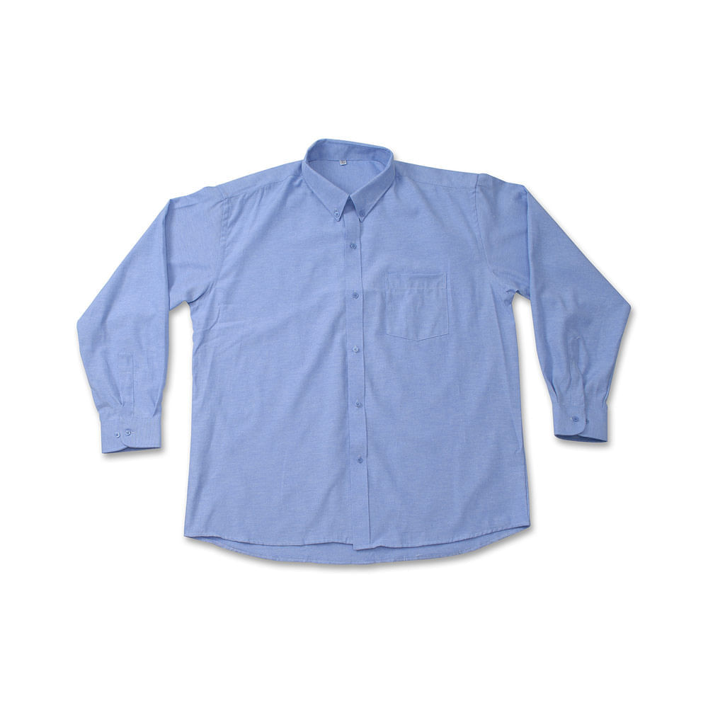 Camisa Oxford Manga larga Celeste Talla: Small