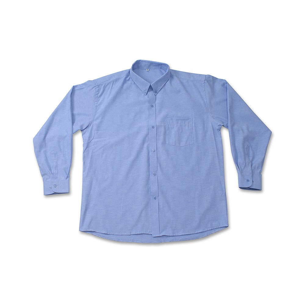 Camisa Oxford Manga larga Celeste Talla: Extra Large