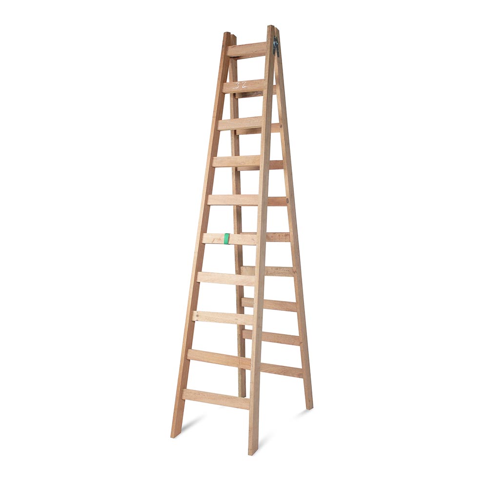 Escalera Tijera de madera 10 pasos