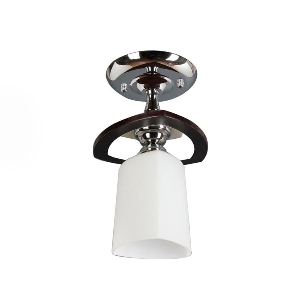 Lámpara Colgante Orange Talia 1 Luz Blanco/Cromo
