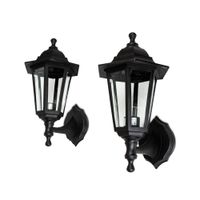 Farol Florencia 60W E27 Negro 2 unidades