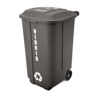 Tacho para reciclaje para vidrio 178 litros