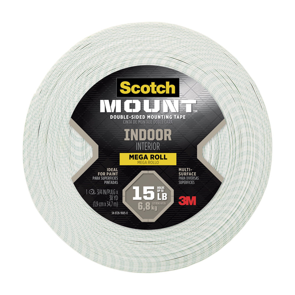 Cinta de doble contacto interior 3M 3/4"" x 34.7m