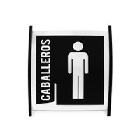 Señal Semicurva Baño Caballeros Werken
