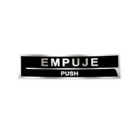Señal Empuje 18x5cm