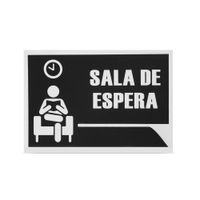 Señal Sala de Espera 22x15cm Werken