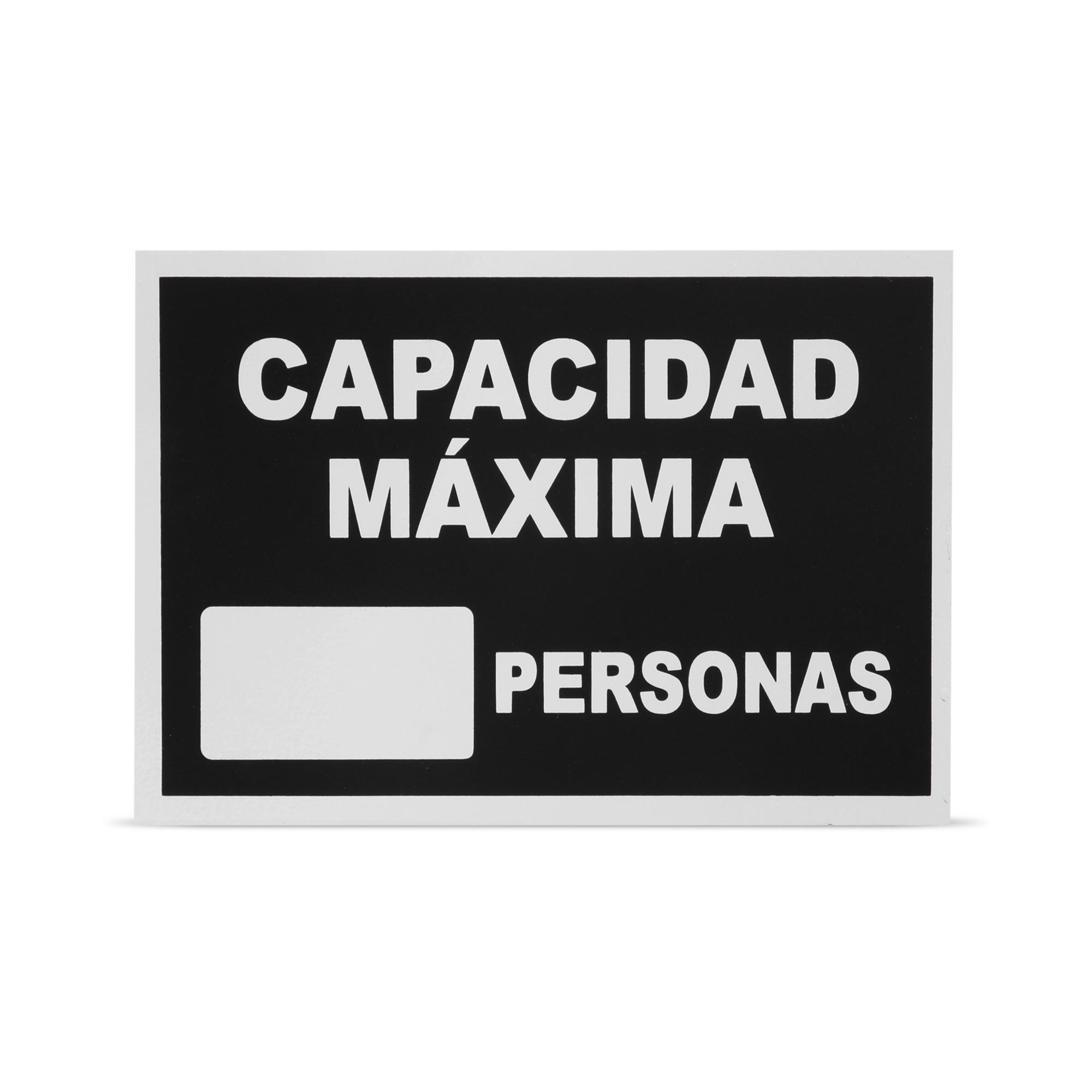 Señal Capacidad Máxima 22x15cm Trabajo