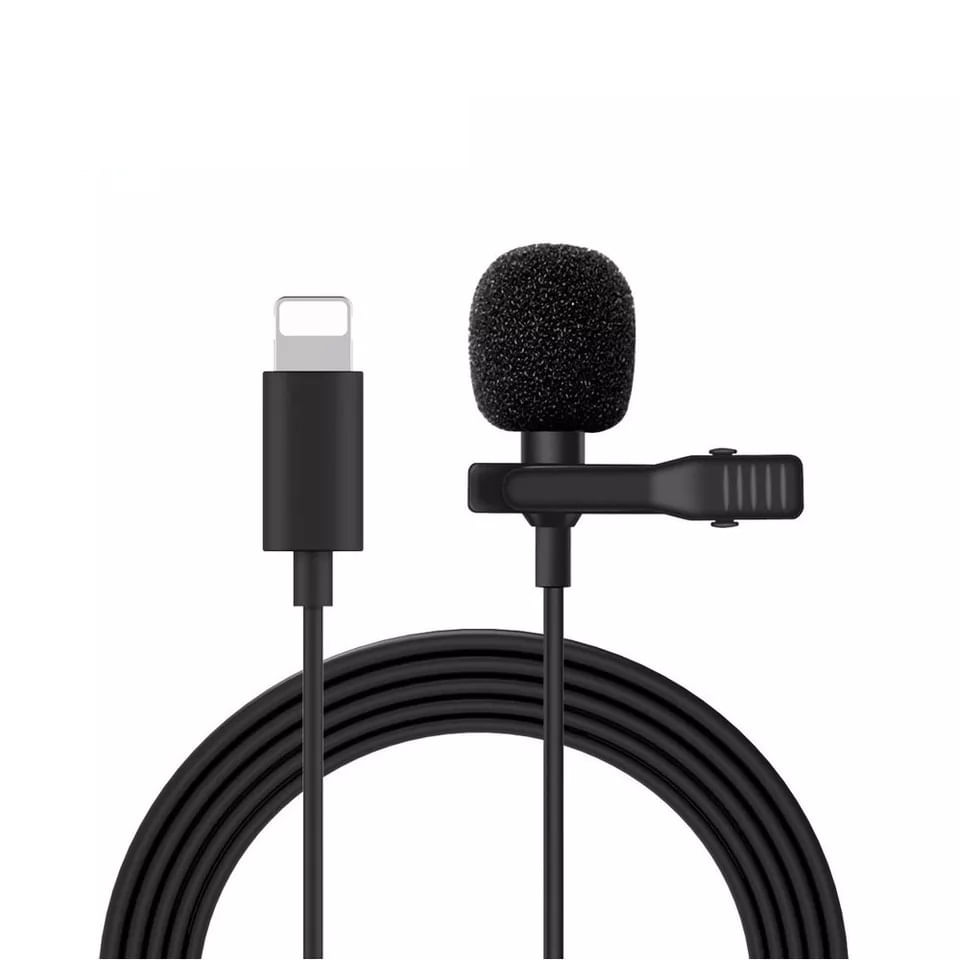 Micrófono Lavalier Solapa Pechero Lightning