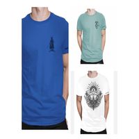 Polo katana pack x 3 azul verde y blanco