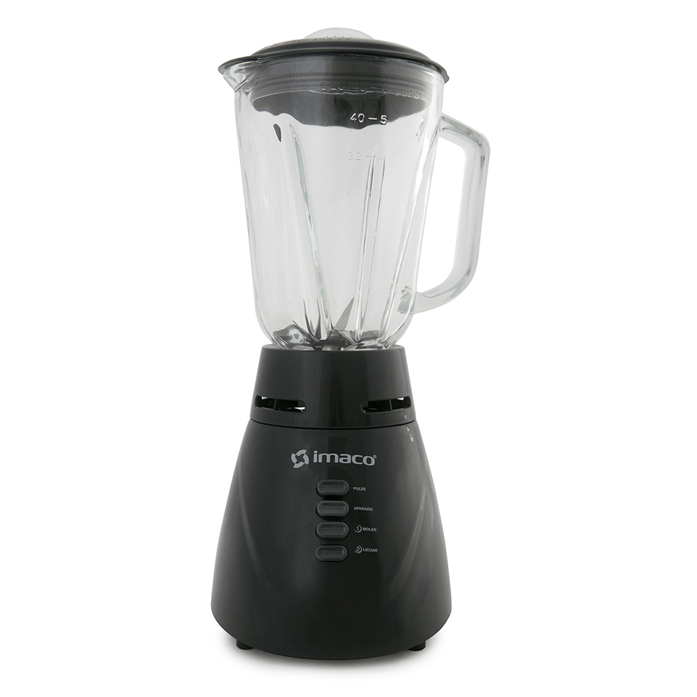 Licuadora Imaco 1.25L c/Vaso de Vidrio BL4125VN – Negro(Oferta)