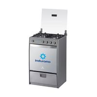 Cocina a Gas con 4 Quemadores Indurama Ibiza Quarzo(Oferta)