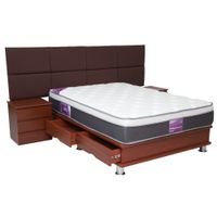 Dormitorio Sofia Cajones Gravity Queen + 2 Almohadas