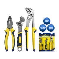 Set Alicates y Llaves Pico de Loro Goodyear GY-PLK-5004 3 piezas