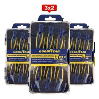 Pack 3x2 Destornilladores Puntas Precisión Goodyear GY-SDK-4005 Set 6 Piezas