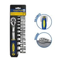 Set de Dados Goodyear GY-SK-5002 11pcs 3/8"" pulgadas CRV