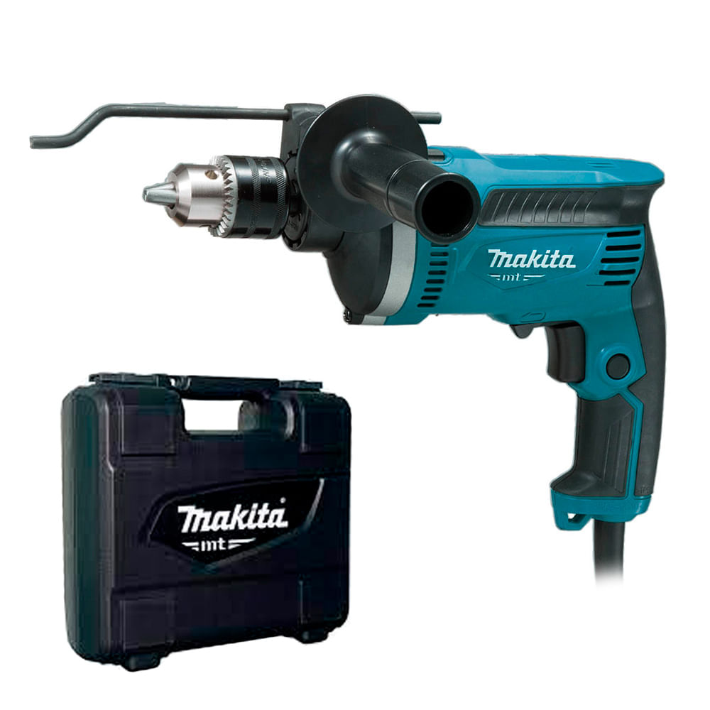 Taladro Percutor Eléctrico Makita MT 710W 1/2"" 3200RPM + Maletín M8100KB