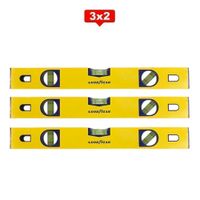 Pack 3x2 Nivel Magnetico Imantado Goodyear GY-LV-5002 400 mm CRV