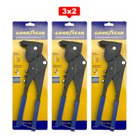 Pack 3x2 Remachadora Manual Goodyear GY-HR-5003 Aluminio 11.5 "" Giratoria 360