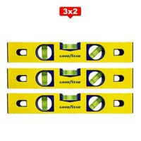 Pack 3x2 Nivel Magnético Imantado Goodyear GY-LV-5001 300 mm CRV
